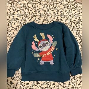 Jumping Bean Toddler Disney Teal 'Very Merry' Stitch Sweatshirt